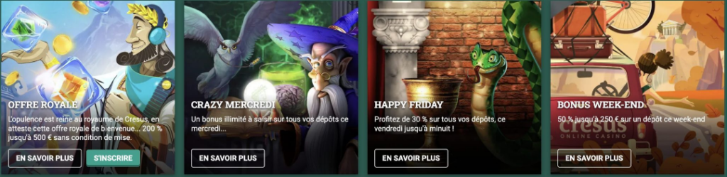 offre royale au cresus casino